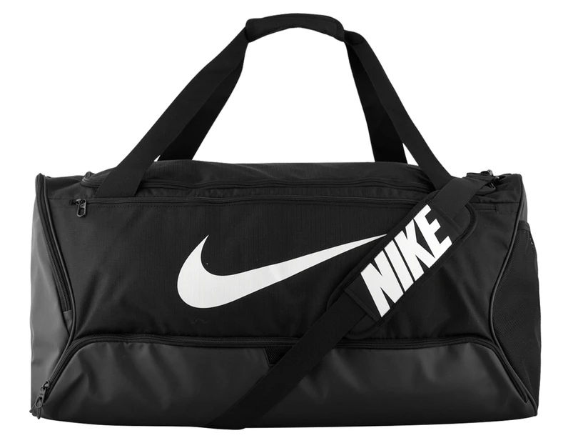 Nike 95L Brasilia 9.5 Large Duffle Bag - Black/White