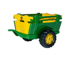 John Deere Rolly Farm Vehicle 62cm Trailer Truck Kids Loader for Tractors Green