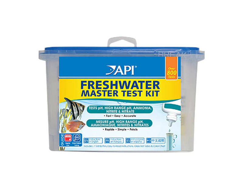 API pH NH3 NH4 NO2 NO3 Freshwater Master Test Kit for Aquariums/Aquaponics