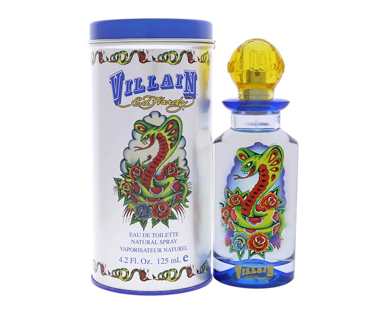 Ed Hardy Villain 125ml Eau De Toilette Man/Men's Fragrance Natural Spray Scent