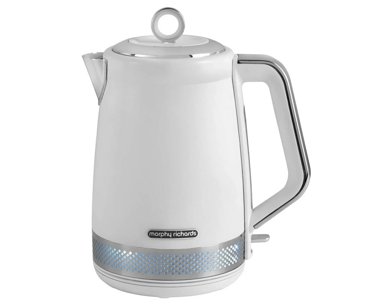 Morphy Richards Illumination 1.7 L Electric Kettle 2200W Water Boiling Jug White