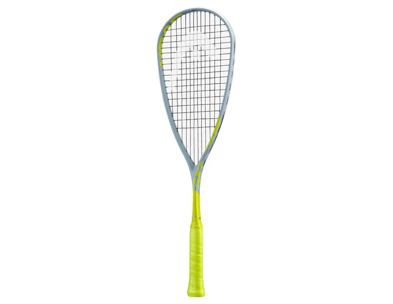 Head 3 7/8 Extreme 145 Squash Sports Racquet/Racket White/Yellow w/Black Case