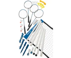 Regent Halex Premier 4-Player Badminton Set Racket/Shuttlecocks w/ Poles & Net