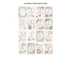 Lolli Living Round Infant/Baby Playmat Cotton Meadow 100cm w/Milestone Cards