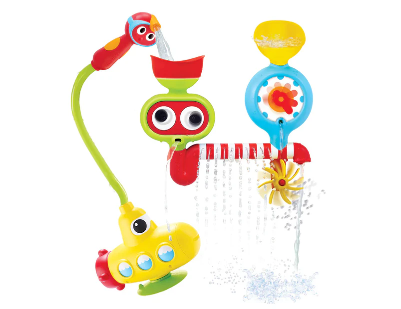 Yookidoo Submarine Spray Station Kids/Toddler Bath Water Play Toy 2-6y 24x33cm