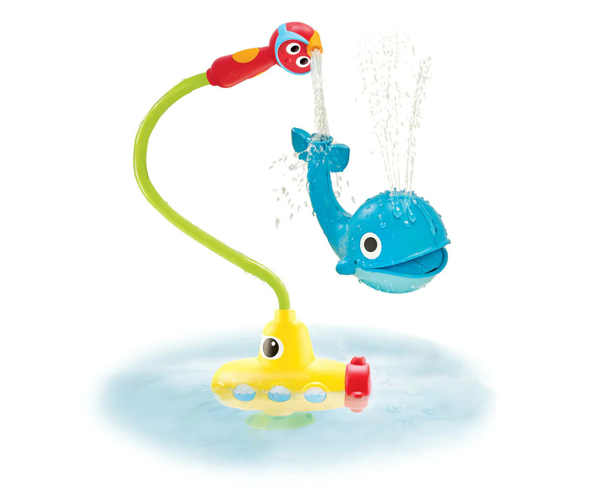 Yookidoo Submarine Spray Whale Kids/Toddler Bath Water Playing Toy 2-6y 39cm