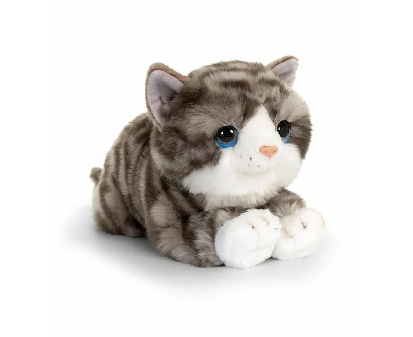 Cuddle Pets 32cm Kitten Kids/Toddler Soft Animal Plush Stuffed Toy 3y+ Grey