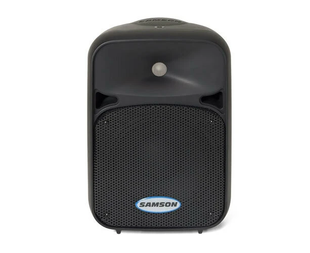 Samson 200W 2-Way Active 20cm Floor/Monitor Speaker/Loudspeaker Audio System BLK