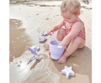 8pc Playground Silicone Bucket/Spade/Moulds Kids Beach/Sandpit Toy Set Lilac 3+