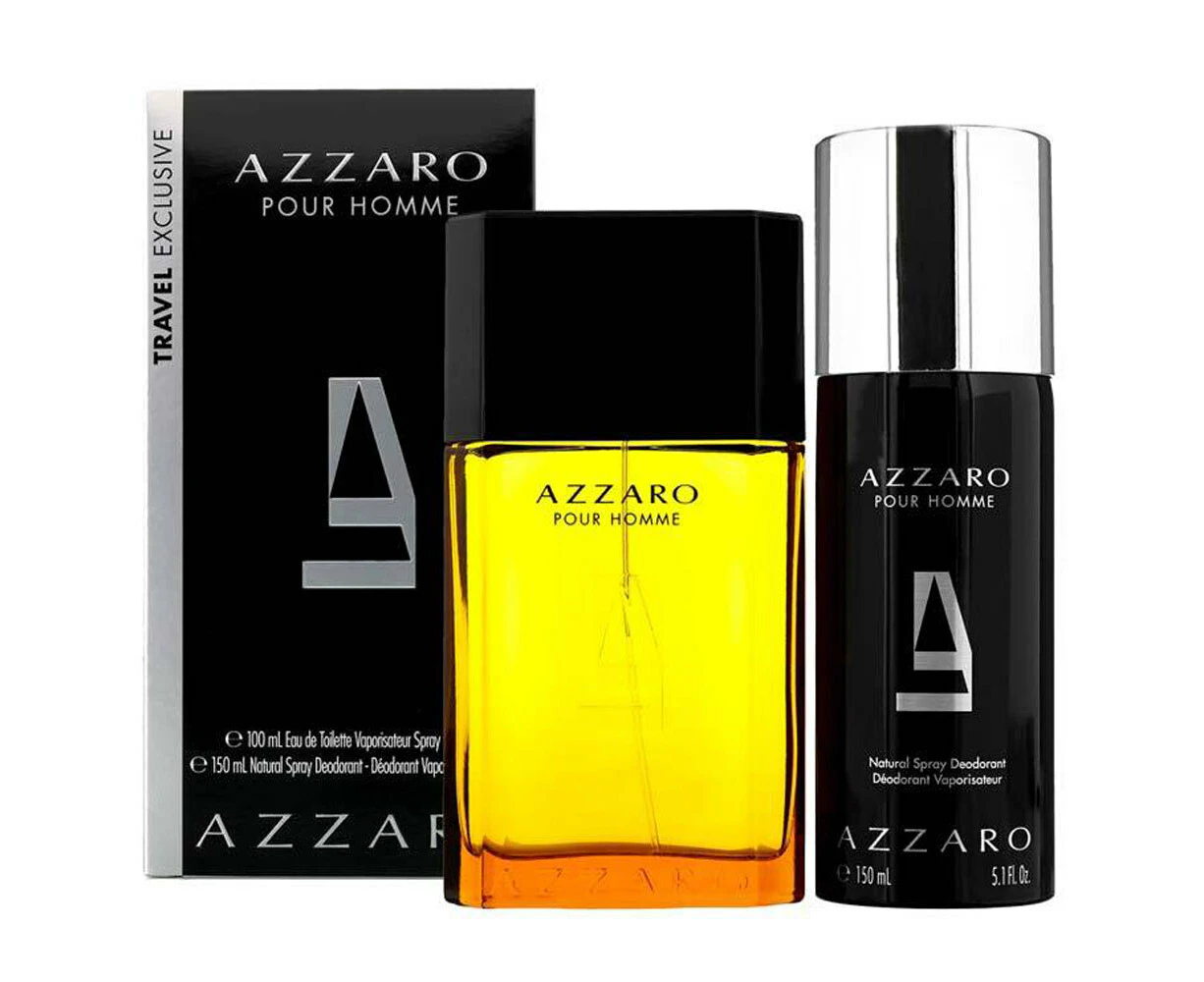 2pc Azzaro Pour Homme Men/Him 100ml EDT Fragrances Spray/Deodorant Gift Set