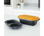 Morphy Richards Multi Pot Mico Microwave Grill Cooker Food Silicone Base Orange