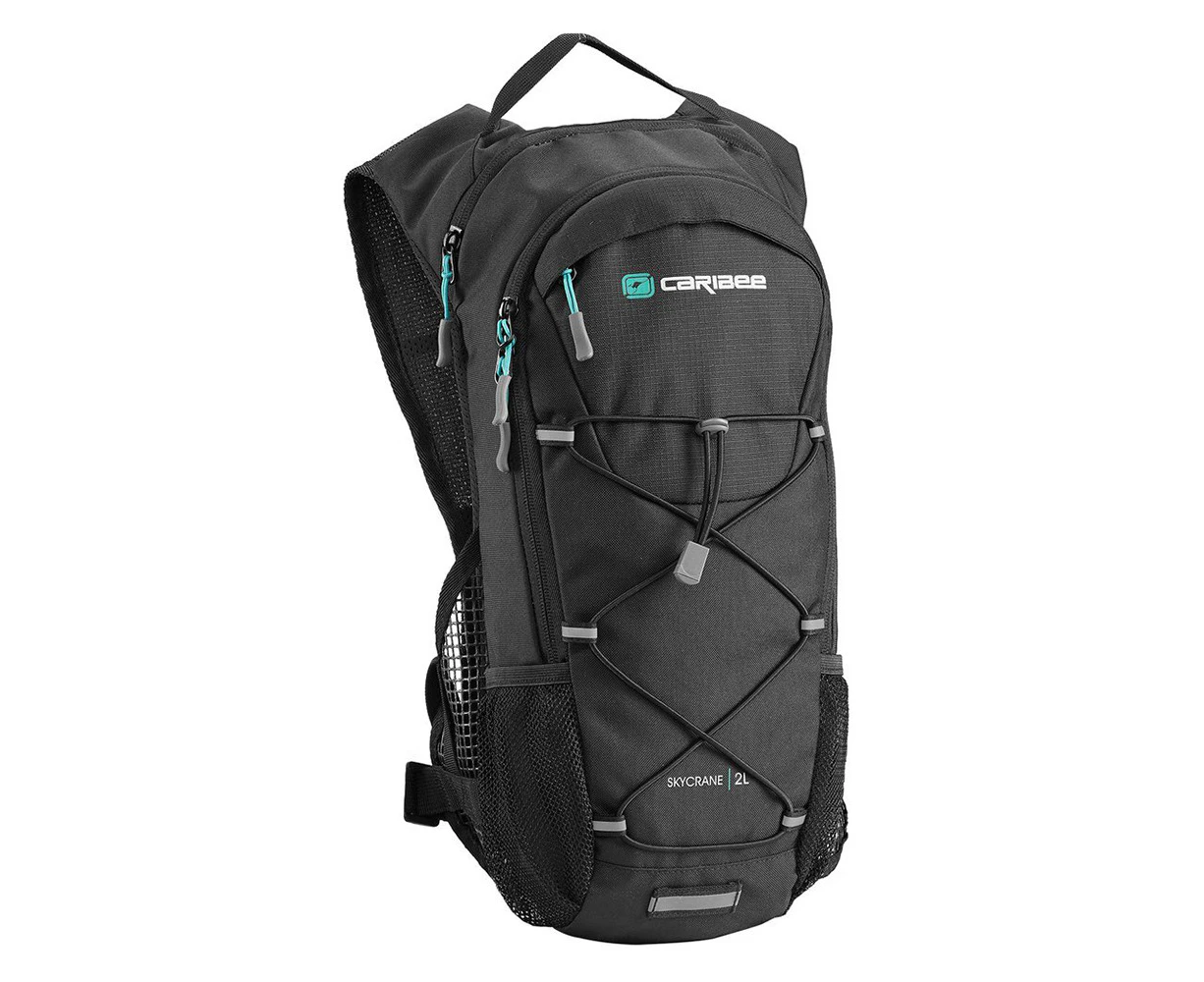 Caribee Skycrane 2L Hydration Backpack BPA Free Cycling Fishing Hiking Bags BLK