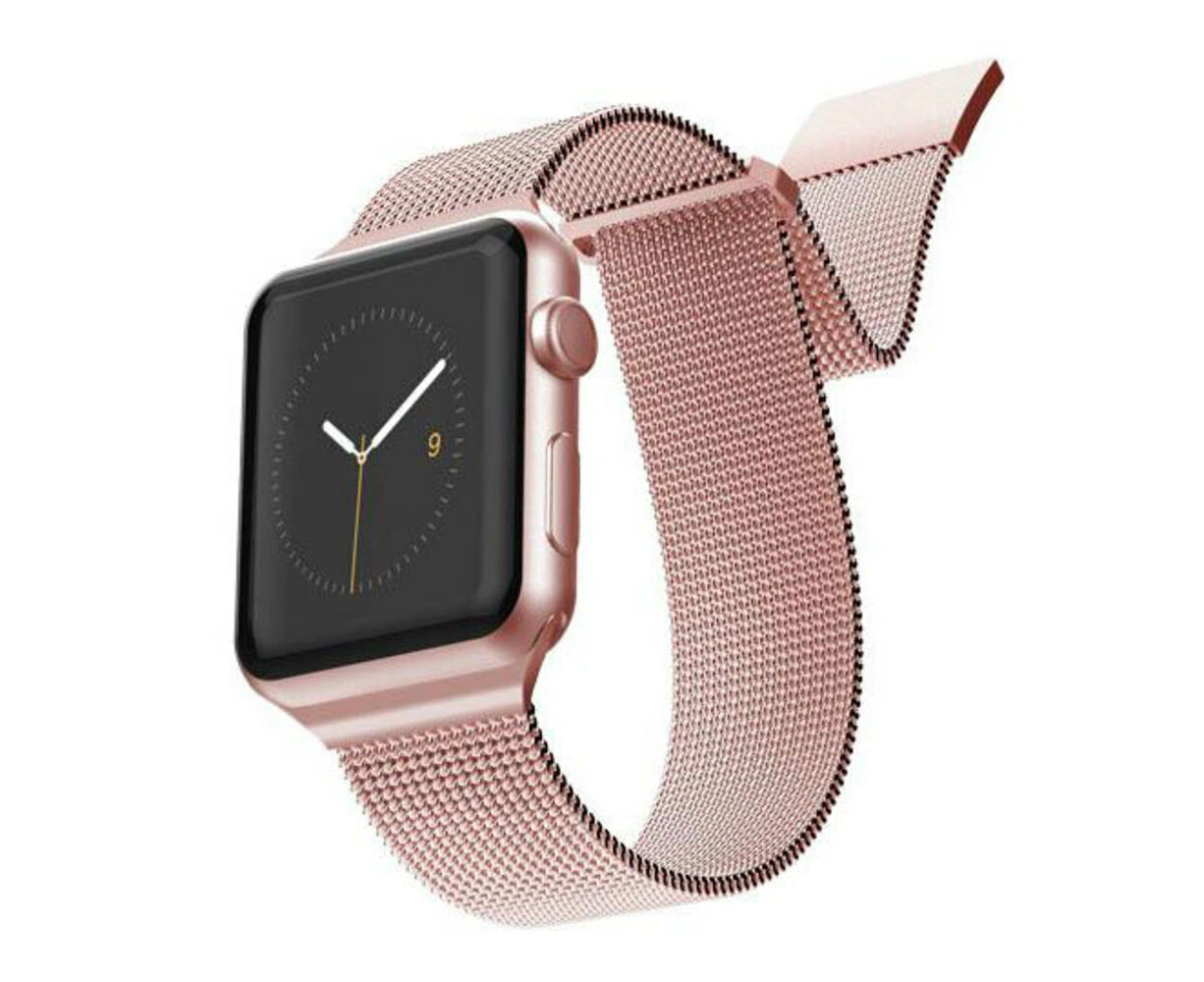 X-Doria Stainless Steel Mesh Wrist Band Strap For 40mm-38mm Apple iWatch RSGD