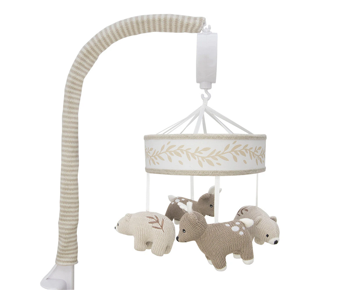 Lolli Living Musical Newborn/Baby Cot/Crib Hanging Mobile Set Bosco Bear 72x32cm