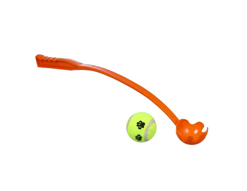 Paws & Claws 65cm Ball Launcher Pet Dog Toy Play Interactive Game Fun Assorted