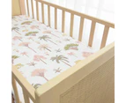 Lolli LivingBaby/Infant Fitted Cot Sheet 100% Cotton Tropical Mia 75x135x19cm