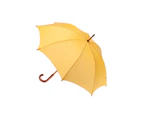 Clifton Women's Walking 103cm Wood Handle Windproof Umbrella Sun Shade Yellow