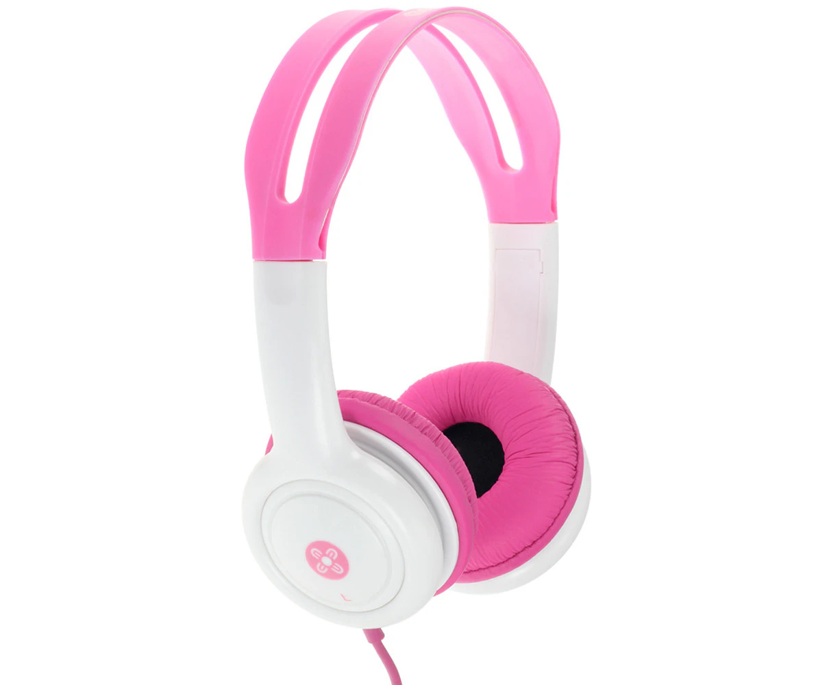 Moki Volume Limited Kids On Ear Headphones/Headband 3.5mm Jack/1.2m CBL Pink 3y+