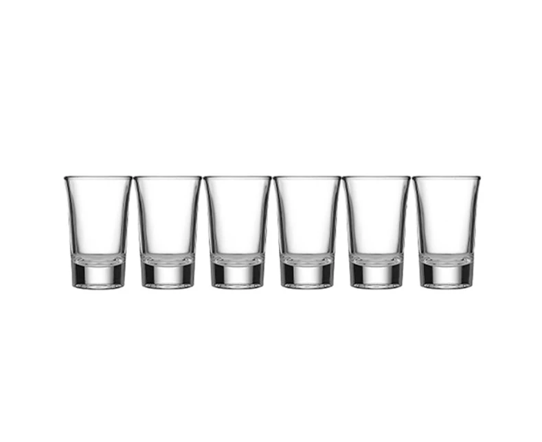 6pc Tempa Quinn 45ml Shot Glasses Drinking Set Party Liquor Drinkware Cup Clear