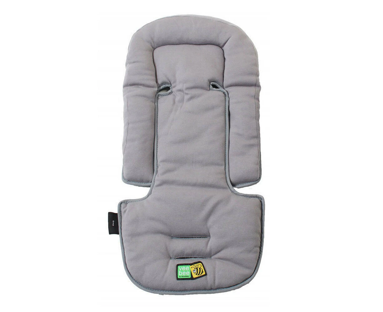 Vee Bee Allsorts Pad Infant Baby Head/Body Support f/Pram Stroller Car Seat Grey