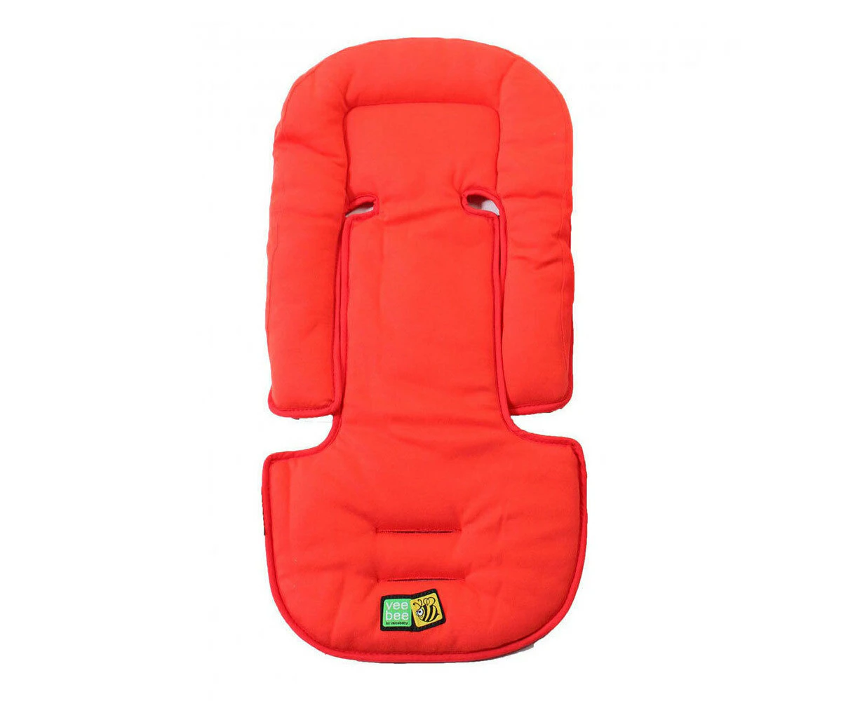 Vee Bee Allsorts Pad Infant Baby Head/Body Support f/Pram Stroller Car Seat Red