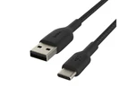 Belkin 2M Braided USB-A to USB-C Cable Data Sync Connector for Smartphones Black