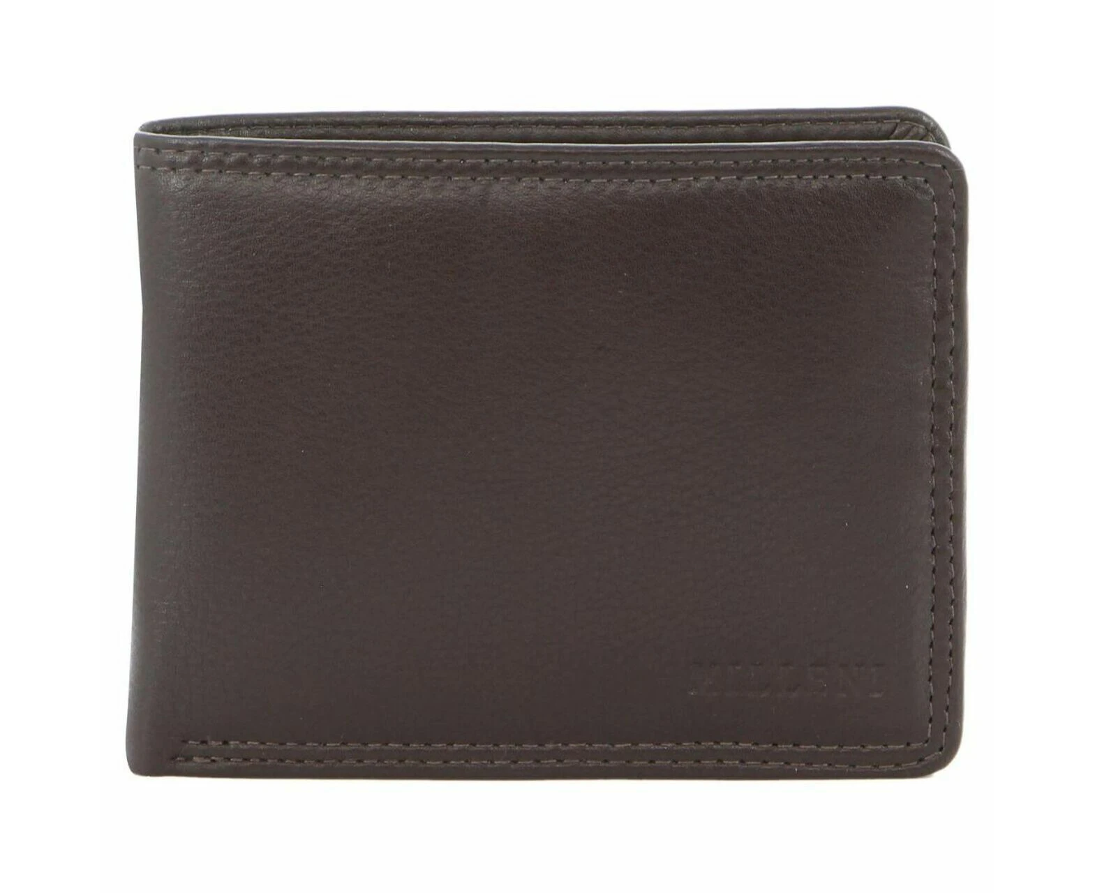 Milleni Mens 12cm Trifold Leather Wallet/RFID Money/Credit Card Holder Brown