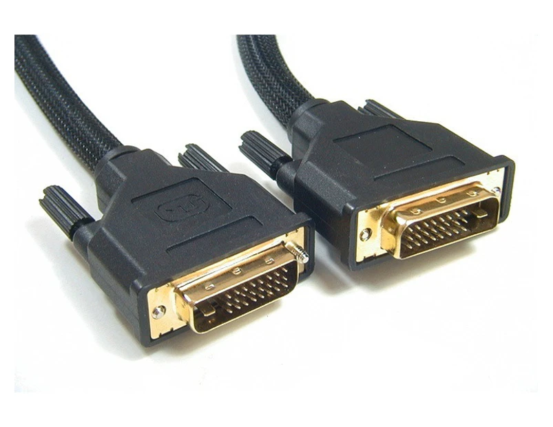 Astrotek DVI-D Cable 2m 24+1 Pins Male To Male Dual Link OD8.6mm Gold Plated