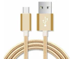 Astrotek 1m Male USB-A To Male Micro USB-B Data Sync Charger Cable Cord Gold