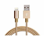 Astrotek 2m Male USB-A To 8 Pin Data Sync Charger Cable Cord For iPhone Gold