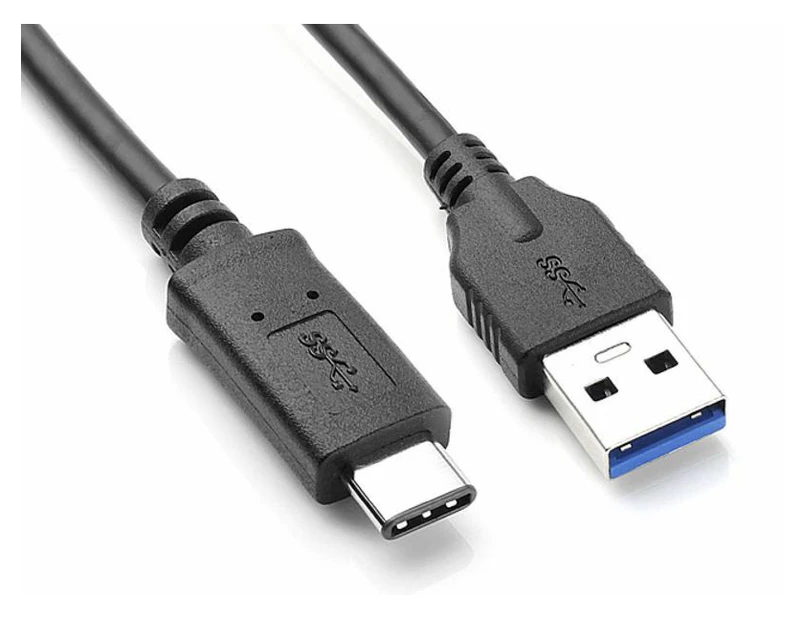 Astrotek Male USB-C 3.1 To Male USB-A 3.0 Cable Cord 1m For Samsung Galaxy Black