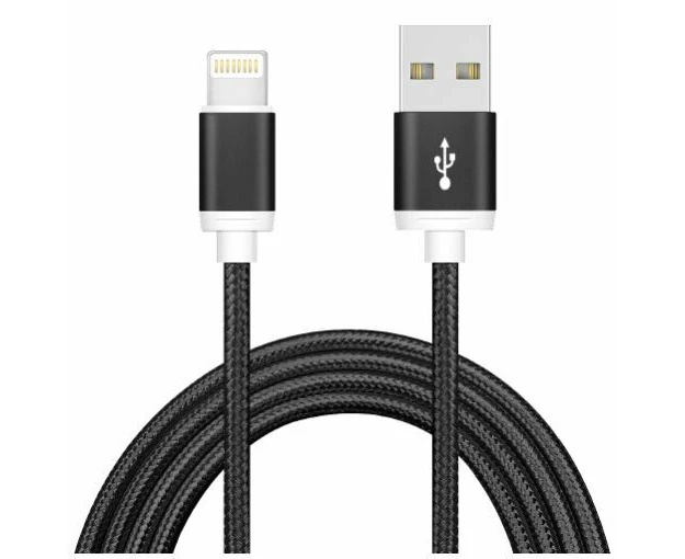 Astrotek 1m Male USB-A To 8 Pin Data Sync Charger Cable Cord For iPhone BLK