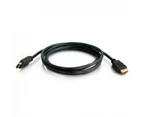 Simplecom 1m CAH405 Male 4K UHD HDMI Cable w/ Ethernet For Laptop/Monitor/PC BLK