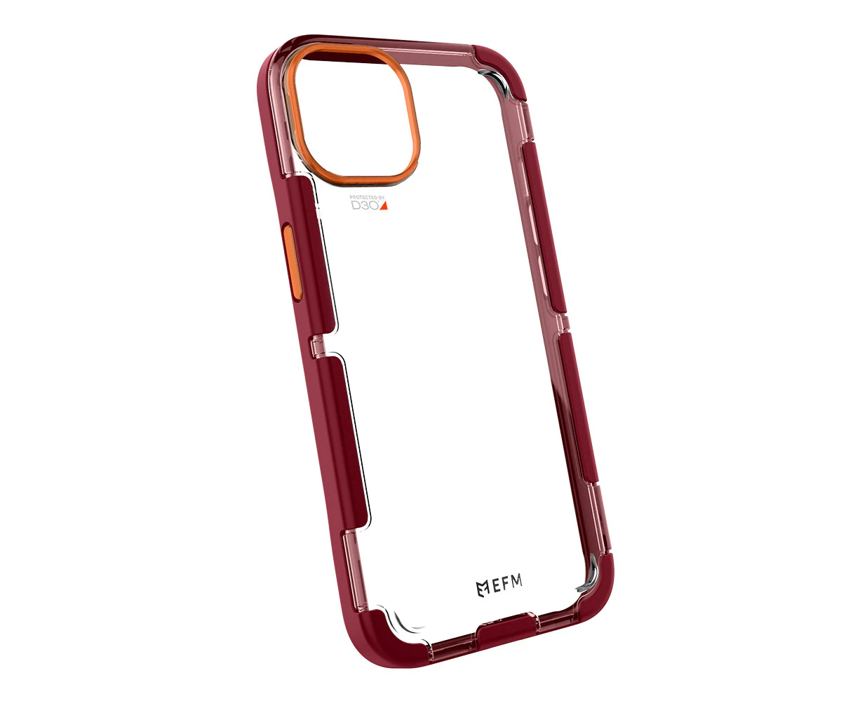 EFM Cayman Case Armour w/ D3O 5G Signal Plus for iPhone 13 Pro Max Red Velvet