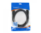 Simplecom 3m CAH405 Male 4K UHD HDMI Cable w/ Ethernet For Laptop/Monitor/PC BLK