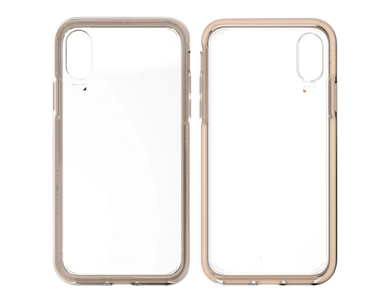 EFM Aspen D3O Case Armour Mobile Protective Cover for Apple iPhone XR Clear/Gold