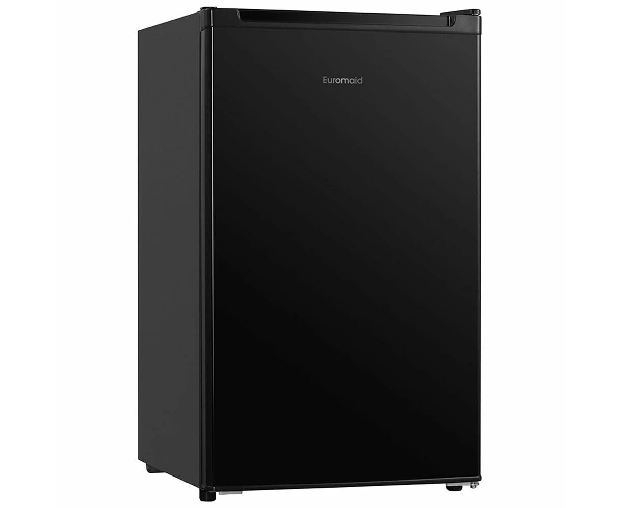 Euromaid 126L/83.8cm Bar Fridge/Refrigerator Drink/Bottle Cooler Freezer Black