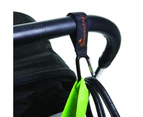 Dreambaby Stollerbuddy Clip Buddy Bag Carrier/Carabiner For Stroller/Pram Black