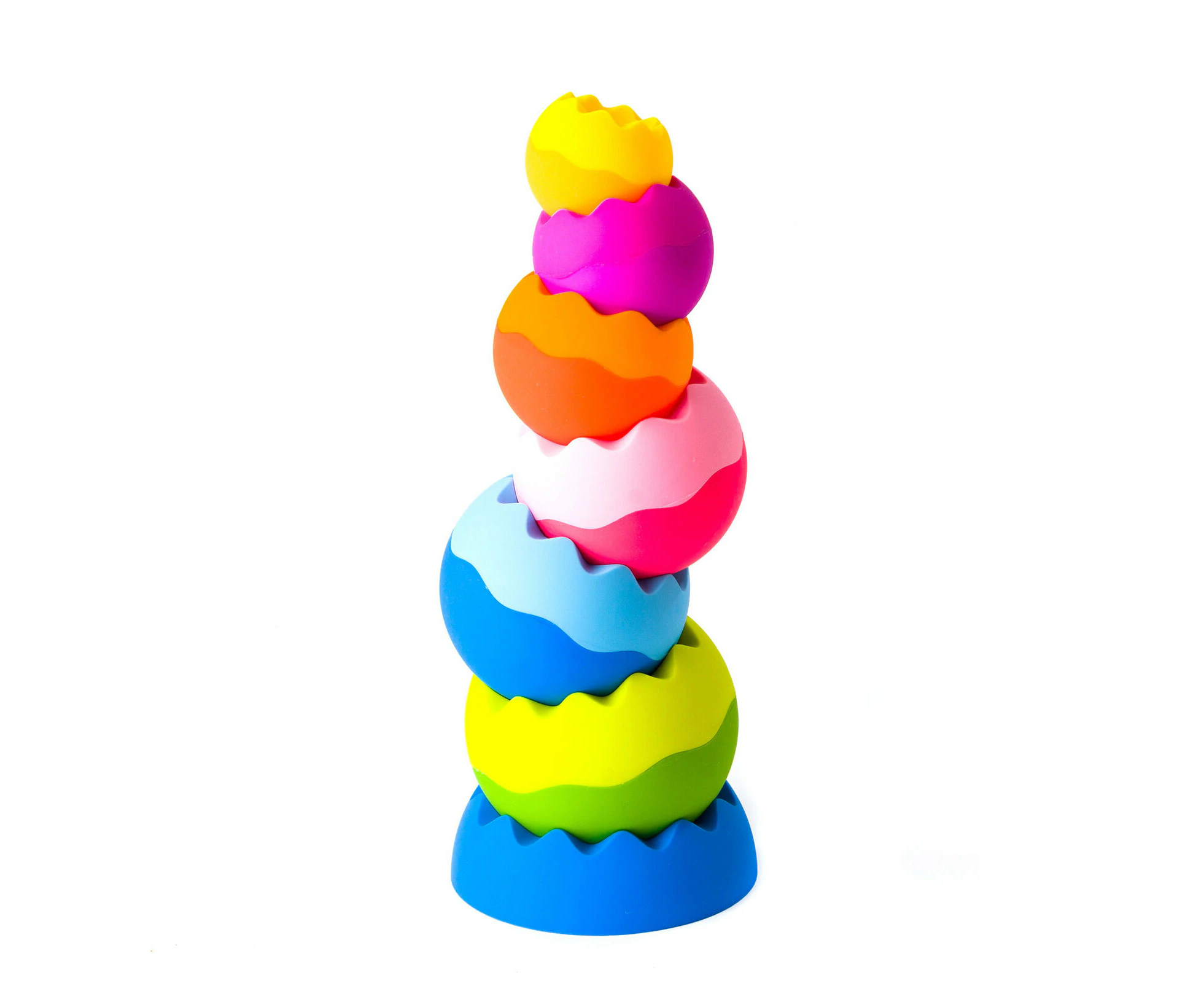 Fat Brain Toy Co Tobbles Neo 6m-4y for Baby/Kids/BPA Free Stackable/Stacking Toy