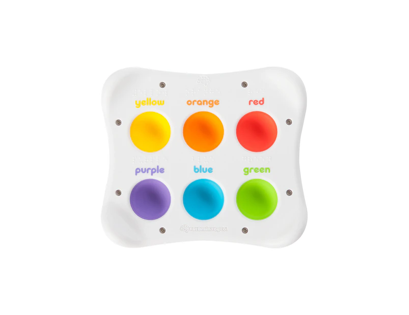 Fat Brain Toy Co Dimpl Duo 1-4y Kids/Baby Shape/Colour Pop Silicone Sensory Toy
