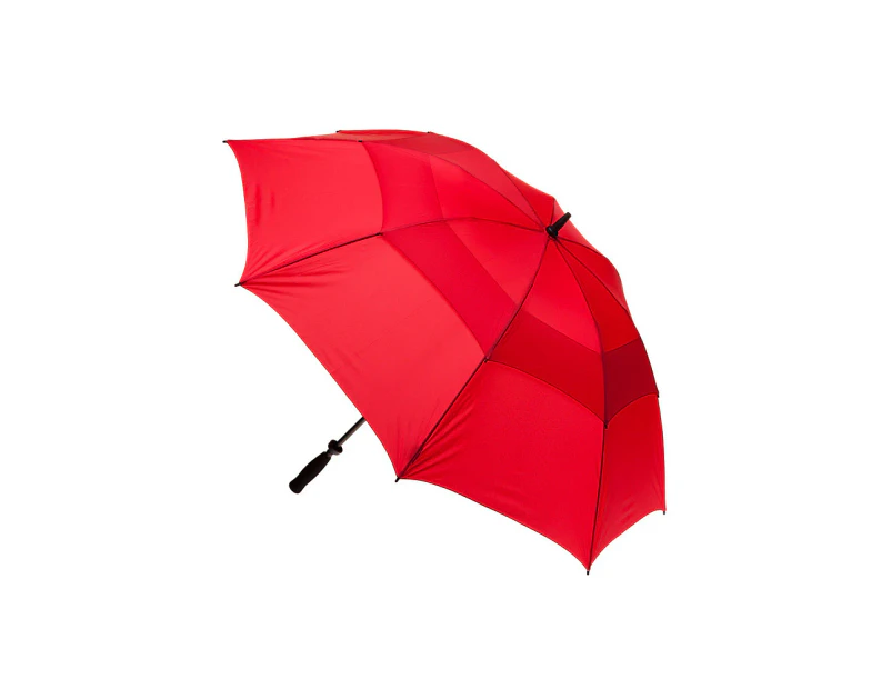 Clifton Windpro Golf 136cm Manual Open Vented Windproof UPF50+ UV Umbrella Red