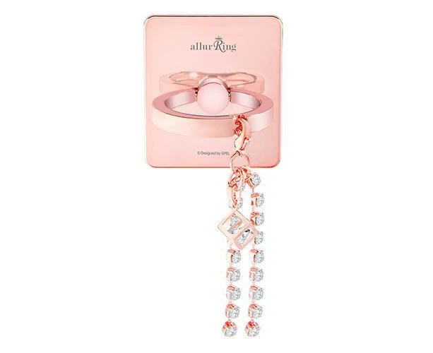 Gpel allurRing Mobile Phone Ring Finger Mount Holder/Stand Belita Rose Gold/Cube