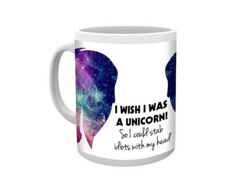 Unicorn I Wish I Was Cosmic 300ml Drinking Mug Coffee/Tea Cup Drinkware White