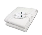 Heller HEBDF2 Double Bed Washable Fitted Electric Blanket 137x193cm w/Remote WHT