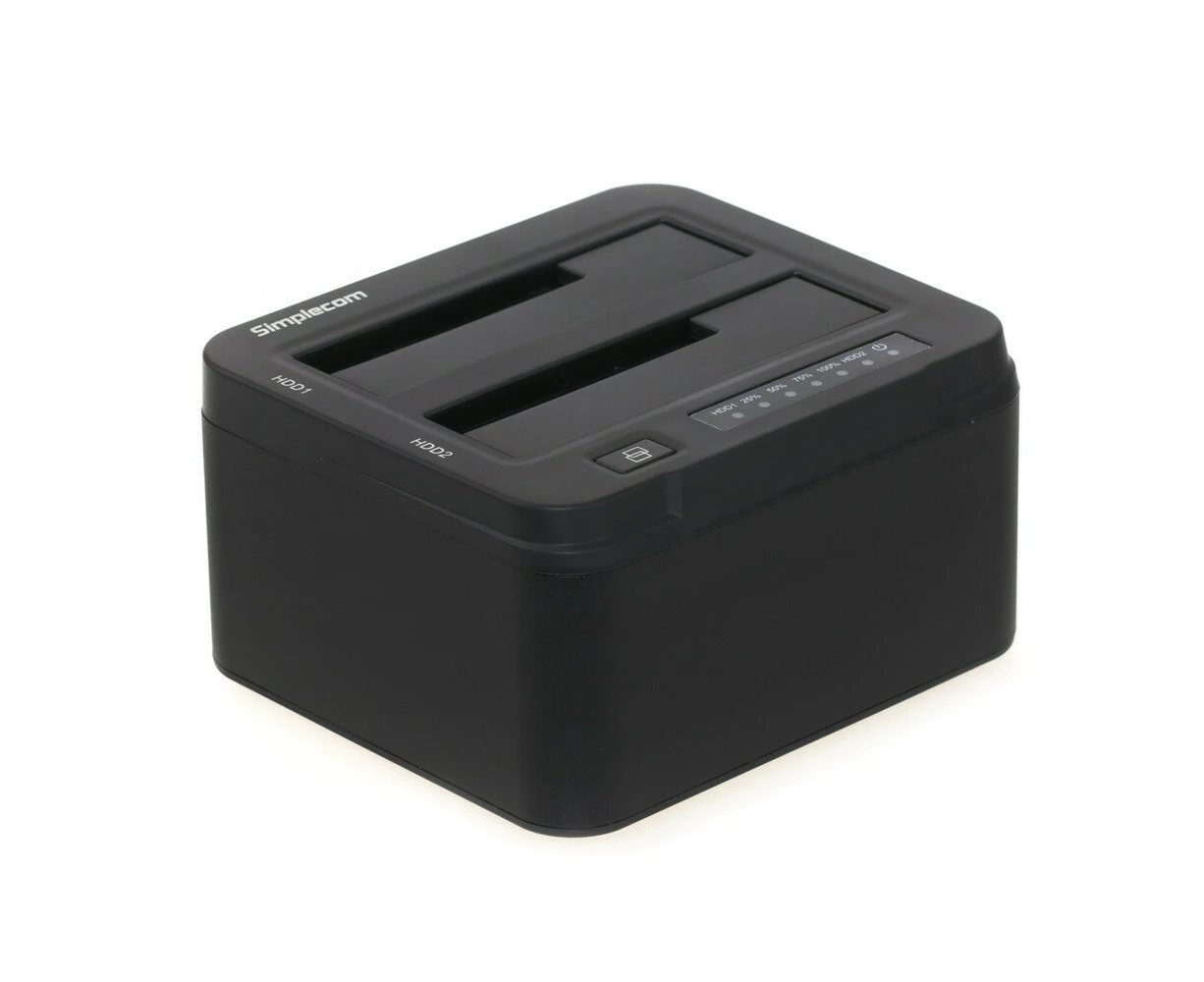 Simplecom SD322 Dual Bay USB 3.0 Docking Station For 2.5"/3.5" SATA HDD Black