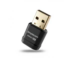 Simplecom NW601 AC600 Mini WiFi Dual Band Wireless USB Adapter Dongle For PC BLK