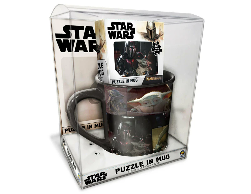 63pc The Mandalorian Star Wars 27.5cm Jigsaw Puzzle w/ 9cm Mug Set Kids Toy 6y+