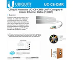 Ubiquiti CAT6 CMR Category 6 UTP up to 10G Ethernet 1000'/304m UniFi Cable