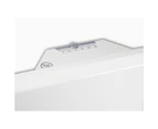 Nobo 2400W Slimline Wall Mount Panel Electric Heater w/ Castors/Thermostat White