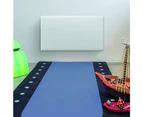 Nobo 1000W Slimline Wall Mount Panel Electric Heater w/ Castors/Thermostat White